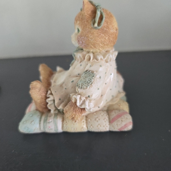 Calico Kittens "You'll Always Be Close To My Heart" "Love" 1992 Figurine Enesco - Picture 7 of 12